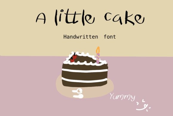 A Little Cake Font for Modern Web Design