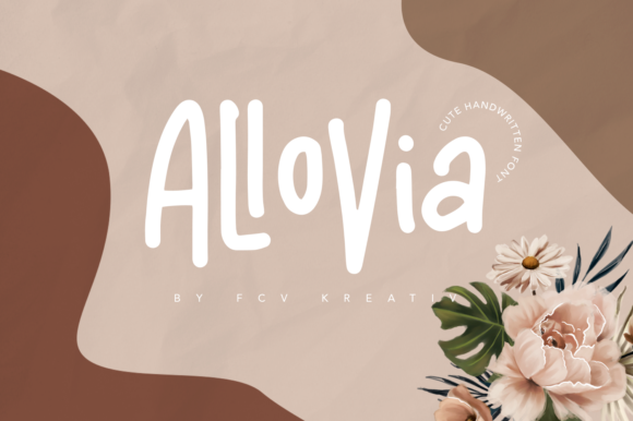 Allovia Font: A Friendly Handwritten Typeface for Web Design