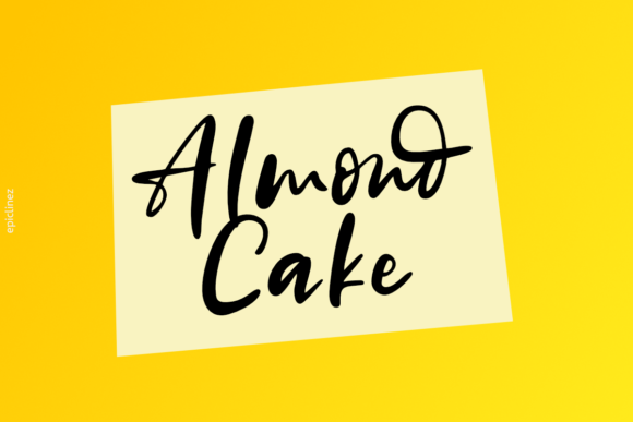Almond Cake Typeface for Editorial Design