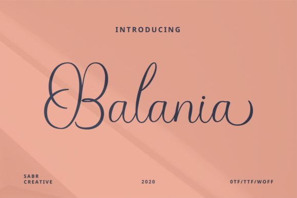 Balania: A Delicate Handwritten Font for Makers