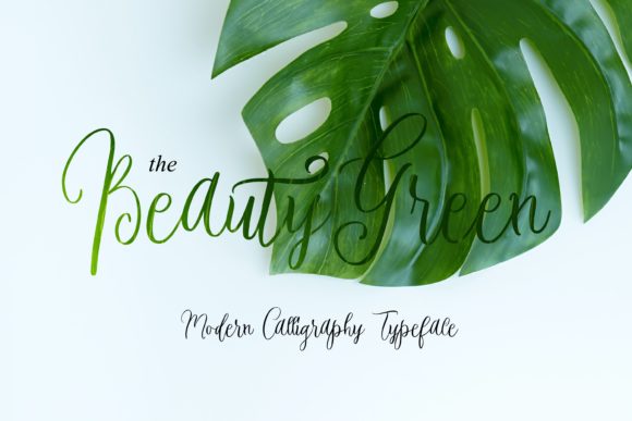 Beauty Green: The Elegant Script Font for Designers