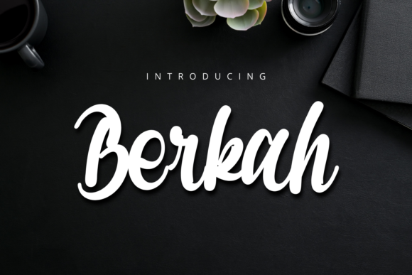 Berkah: A Bold Handwritten Font for Makers