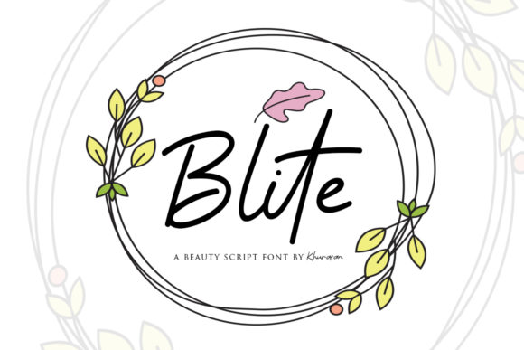 Blite: The Script Handwritten Font for Elegant Branding