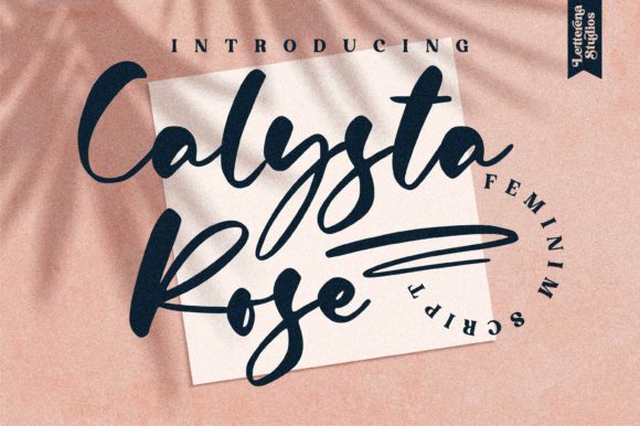 Calysta Rose: A Script Font for Elegant Handmade Brands