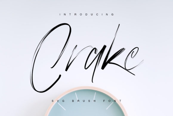 Crake: An Elegant Brush Font for Modern Web Design