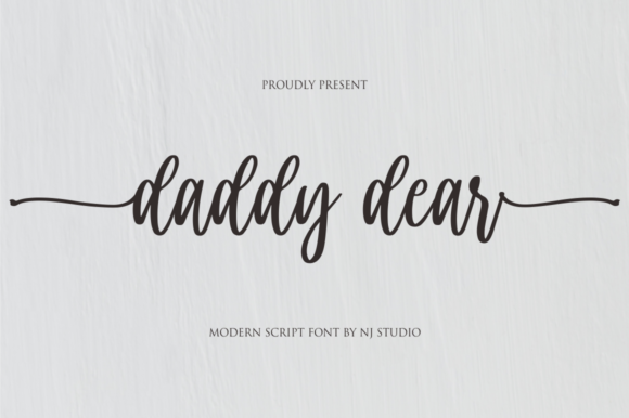 Daddy Dear: A Cursive Handwritten Font for Makers