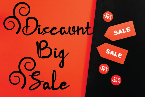 Discount Big Sale Font for Crafters
