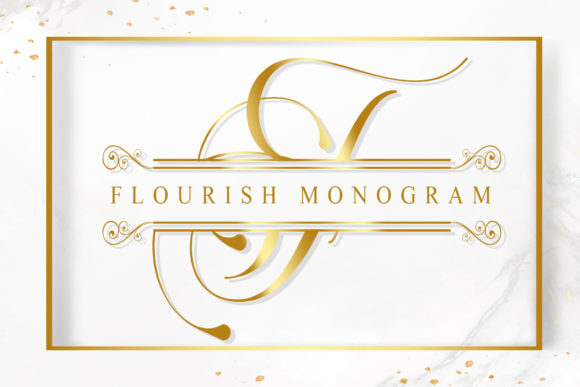 Flourish Monogram: An Elegant Script Font for Editorial Design
