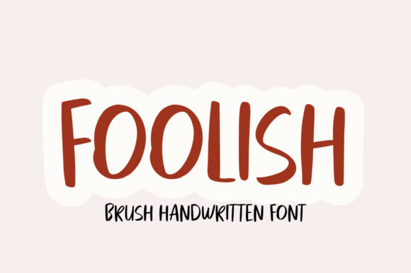 Foolish Handwritten Font for Crafters