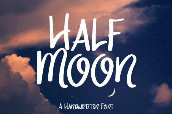 Half Moon Font for Handmade Brands