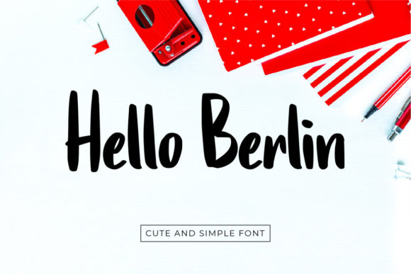 Hello Berlin: A Bold Script Font for Makers