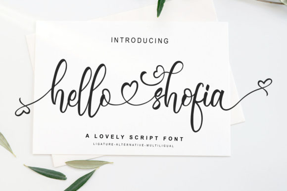 Hello Shofia: A Sweet Script Handwritten Font for Web Design