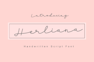 Herliana: A Romantic Script Font for Editorial Design