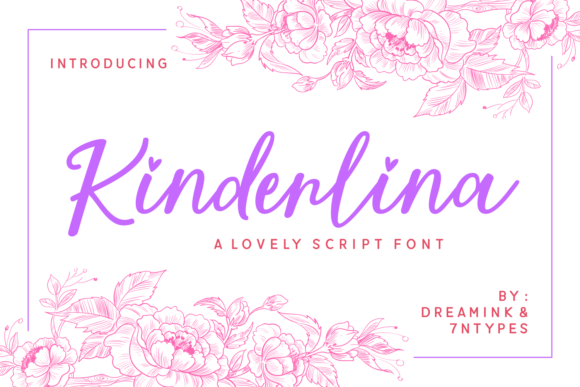 Kinderlina Typeface for Elegant Small Business Branding