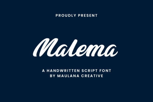 Malema: Bold Handwritten Font for Web Design