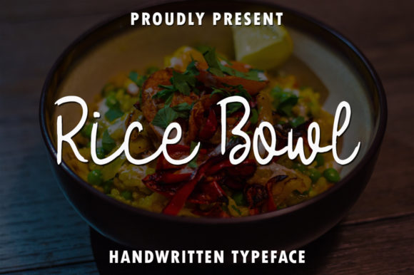 Rice Bowl Font: A Sweet Script for Romantic Designs