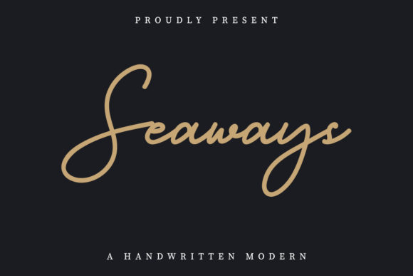 Seaways Font: Elevate Campaign Visuals