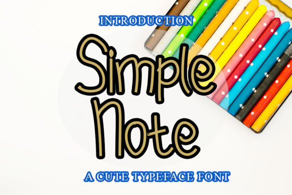 Simple Note Font for Authentic Branding