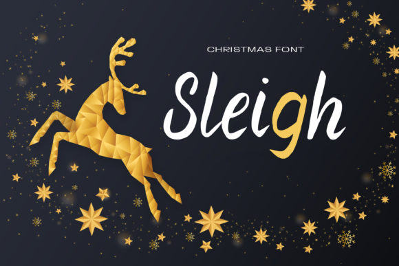 Sleigh: A Romantic Script Typeface for Editorial Design