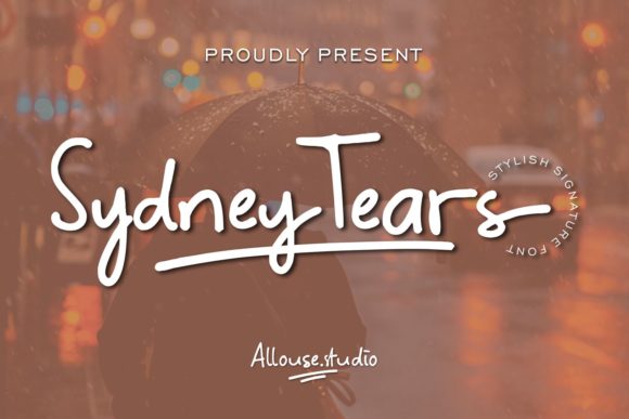 Sydney Tears: The Handwritten Font for Clear Campaigns