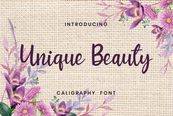Unique Beauty Font for Elegant Editorial Design